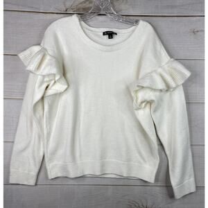 INC International Concepts Sweater Womens XL Ruffled Long Sleeve Pullover